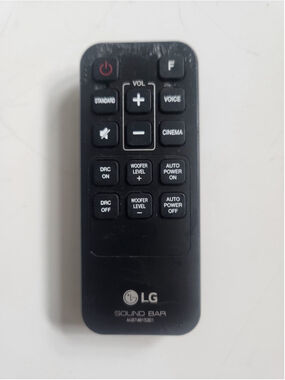 LG AKB74815301 Sound Bar Remote Control For Models LAS260B, SH3K, and LAS454B.